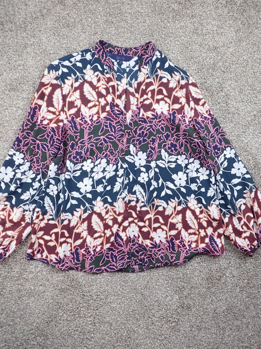 Rachel Roy Women's M Sheer Blouse Top Feminine Floral